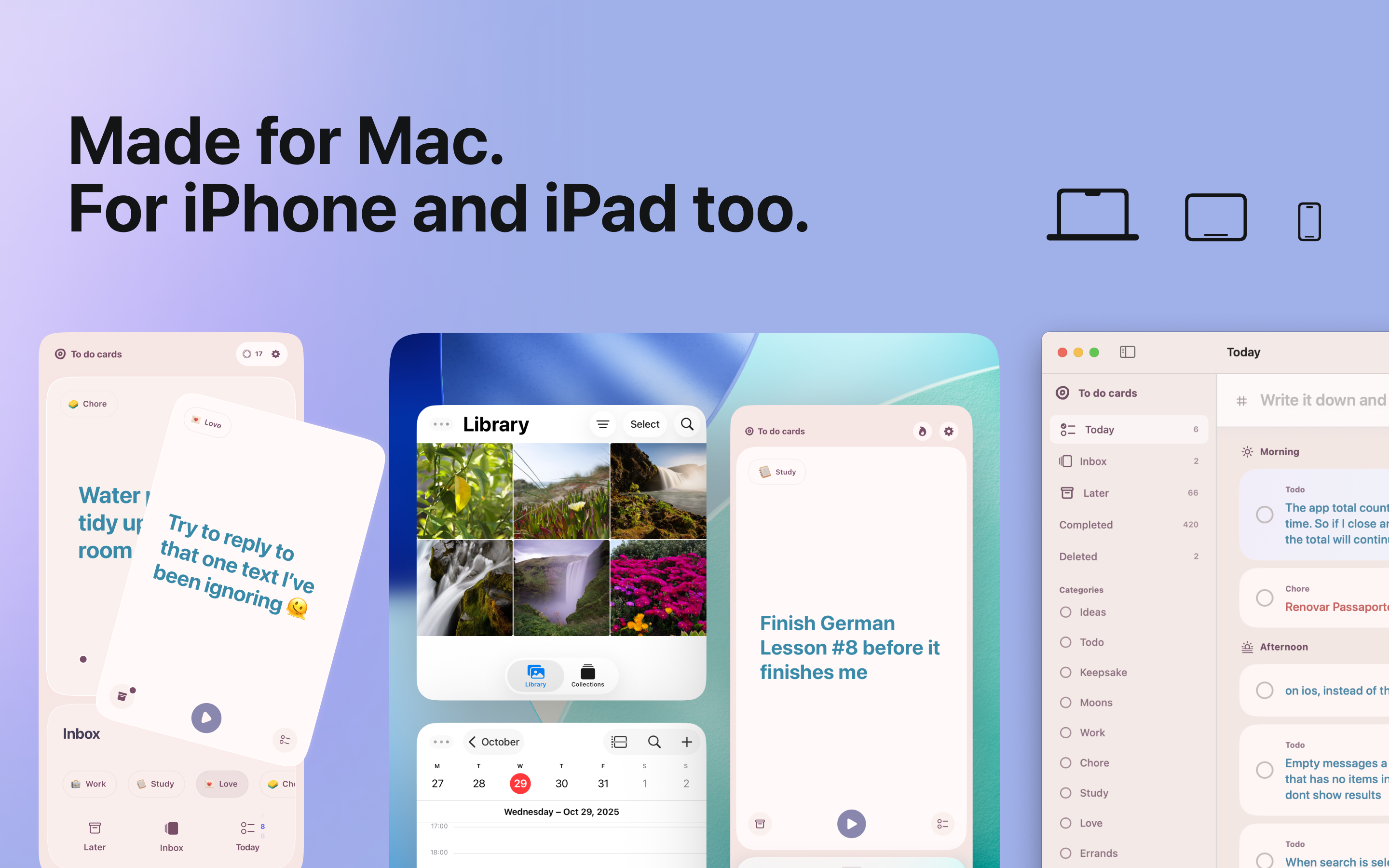 To do cards native Mac app